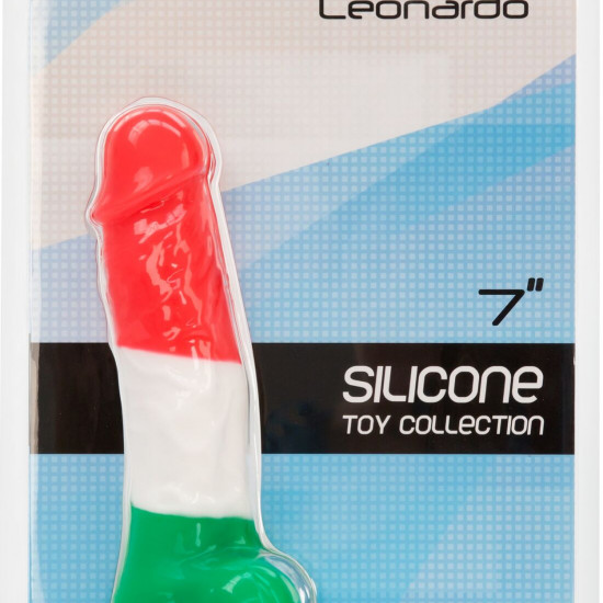 Кольоровий фалоімітатор ADDICTION - LEONARDO - 7 "- 3 COLOURS, 17,8 см, силікон, вібропуля в подарун Кольоровий фалоімітатор ADDICTION - LEONARDO - 7 "- 3 COLOURS, 17,8 см, силікон, вібропуля в подарун