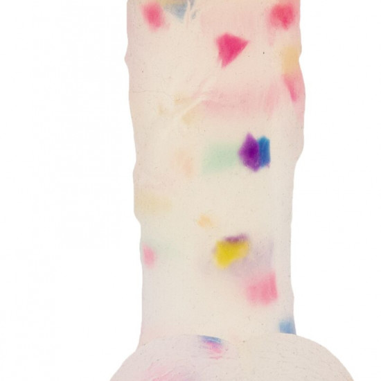 Фалоімітатор з конфетті ADDICTION - PARTY MARTY 7.5″ - FROST & CONFETTI, 19 см, силікон Фалоімітатор з конфетті ADDICTION - PARTY MARTY 7.5″ - FROST & CONFETTI, 19 см, силікон