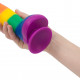 Райдужний фалоімітатор ADDICTION - JUSTIN - 8 "- RAINBOW, 20,3 см, силікон, вібропуля в подарунок Райдужний фалоімітатор ADDICTION - JUSTIN - 8 "- RAINBOW, 20,3 см, силікон, вібропуля в подарунок