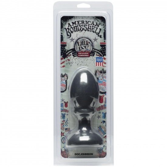 Анальна пробка Doc Johnson American Bombshell Little Boy - Gun Metal, діаметр 5,59 см Анальна пробка Doc Johnson American Bombshell Little Boy - Gun Metal, діаметр 5,59 см