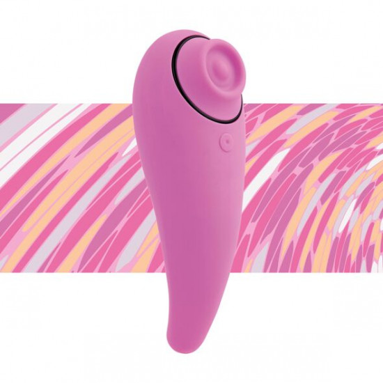 Пульсатор для клітора плюс вібратор FeelzToys - FemmeGasm Tapping & Tickling Vibrator Pink Пульсатор для клітора плюс вібратор FeelzToys - FemmeGasm Tapping & Tickling Vibrator Pink