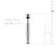 Порожнинний уретральний стимулятор Sinner Gear Unbendable – Hollow Penis Plug, довжина 7,5см, діамет Порожнинний уретральний стимулятор Sinner Gear Unbendable – Hollow Penis Plug, довжина 7,5см, діамет