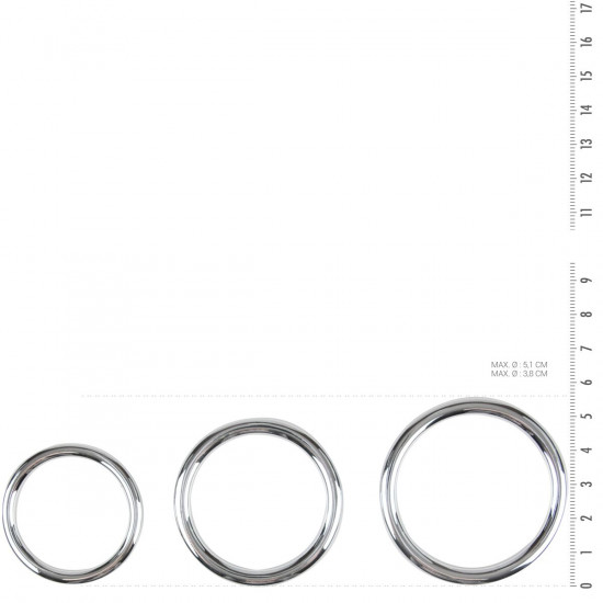 Набір ерекційних кілець Sinner Gear Unbendable – Cock/Ball Ring & Glans Ring Set Набір ерекційних кілець Sinner Gear Unbendable – Cock/Ball Ring & Glans Ring Set
