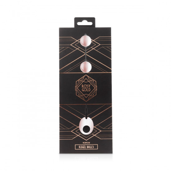 Металеві вагінальні кульки Rosy Gold — Nouveau Kegel Balls, вага 376 г, діаметр 2,8 см Металеві вагінальні кульки Rosy Gold — Nouveau Kegel Balls, вага 376 г, діаметр 2,8 см