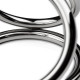 Потрійне ерекційне кільце Sinner Gear Unbendable – Triad Chamber Metal Cock and Ball Ring – Large Потрійне ерекційне кільце Sinner Gear Unbendable – Triad Chamber Metal Cock and Ball Ring – Large