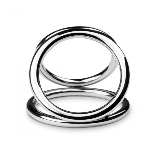 Потрійне ерекційне кільце Sinner Gear Unbendable – Triad Chamber Metal Cock and Ball Ring – Large Потрійне ерекційне кільце Sinner Gear Unbendable – Triad Chamber Metal Cock and Ball Ring – Large