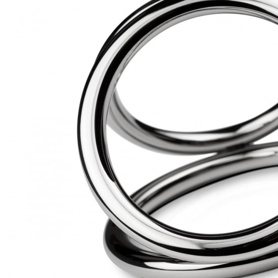Потрійне ерекційне кільце Sinner Gear Unbendable – Triad Chamber Metal Cock and Ball Ring – Large Потрійне ерекційне кільце Sinner Gear Unbendable – Triad Chamber Metal Cock and Ball Ring – Large
