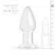 Скляна анальна пробка Gildo Glass Buttplug No. 24 Скляна анальна пробка Gildo Glass Buttplug No. 24