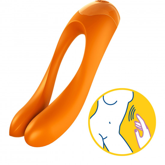 Вібратор на палець Satisfyer Candy Cane Orange Вібратор на палець Satisfyer Candy Cane Orange