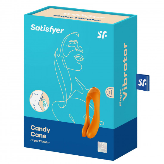 Вібратор на палець Satisfyer Candy Cane Orange Вібратор на палець Satisfyer Candy Cane Orange