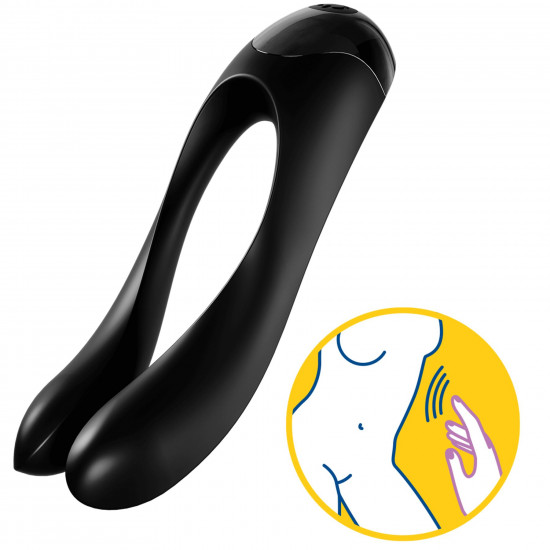 Вібратор на палець Satisfyer Candy Cane Black Вібратор на палець Satisfyer Candy Cane Black