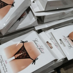 Трусики з доступом Fashion Secret STELLA Black (м'ята упаковка!!!)