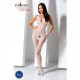 Бодістокінг з доступом до інтимних місць Passion BS078 white Бодістокінг з доступом до інтимних місць Passion BS078 white