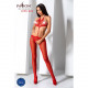 Відкритий бодістокінг Passion BS080 red Відкритий бодістокінг Passion BS080 red