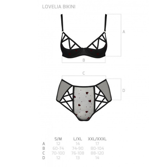 Еротичний комплект з малюнком LOVELIA BIKINI black S/M - Passion Еротичний комплект з малюнком LOVELIA BIKINI black S/M - Passion