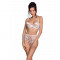 Еротичний комплект з малюнком Passion LOVELIA BIKINI S/M, white