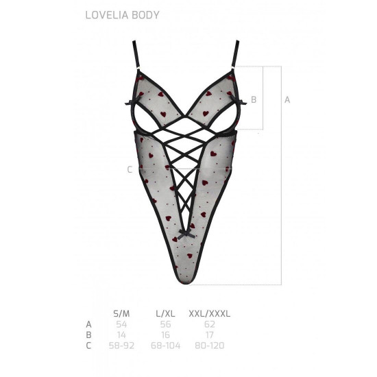Еротичний боді з малюнком LOVELIA BODY black L/XL - Passion Еротичний боді з малюнком LOVELIA BODY black L/XL - Passion