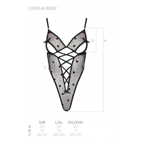 Еротичний боді з малюнком LOVELIA BODY black S/M - Passion Еротичний боді з малюнком LOVELIA BODY black S/M - Passion