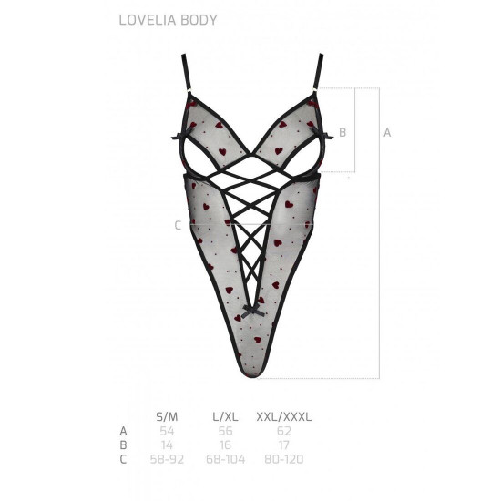 Еротичний боді з малюнком LOVELIA BODY black XXL/XXXL - Passion Еротичний боді з малюнком LOVELIA BODY black XXL/XXXL - Passion