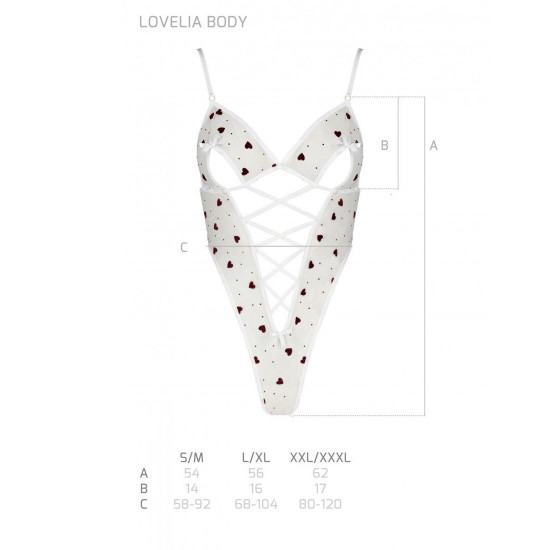 Еротичний боді з малюнком LOVELIA BODY white XXL/XXXL - Passion Еротичний боді з малюнком LOVELIA BODY white XXL/XXXL - Passion