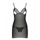 Сорочка з вирізами на грудях + стрінги LOVELIA CHEMISE black L/XL - Passion Сорочка з вирізами на грудях + стрінги LOVELIA CHEMISE black L/XL - Passion