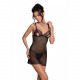 Сорочка з вирізами на грудях + стрінги LOVELIA CHEMISE black L/XL - Passion Сорочка з вирізами на грудях + стрінги LOVELIA CHEMISE black L/XL - Passion