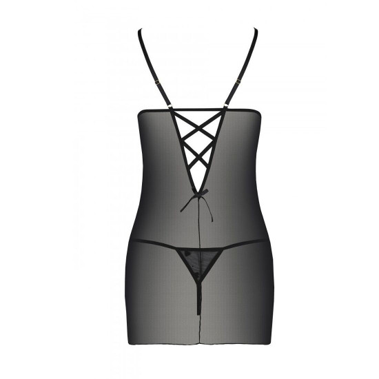 Сорочка з вирізами на грудях + стрінги LOVELIA CHEMISE black S/M - Passion Сорочка з вирізами на грудях + стрінги LOVELIA CHEMISE black S/M - Passion