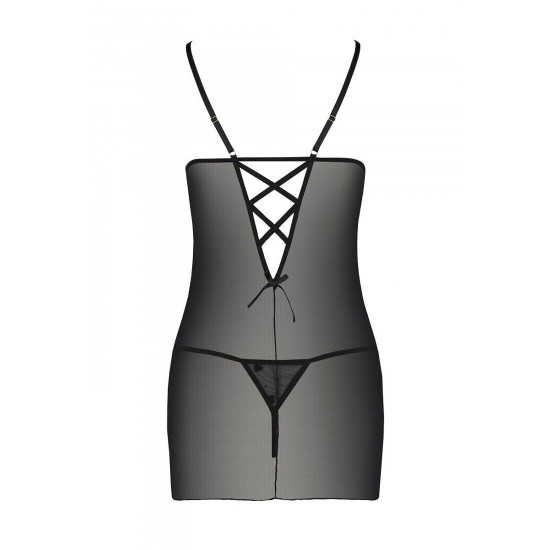 Сорочка з вирізами на грудях + стрінги LOVELIA CHEMISE black XXL/XXXL - Passion Сорочка з вирізами на грудях + стрінги LOVELIA CHEMISE black XXL/XXXL - Passion