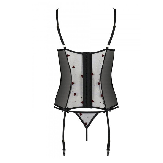 Корсет з підв'язками + стрінги LOVELIA CORSET black XXL/XXXL - Passion Корсет з підв'язками + стрінги LOVELIA CORSET black XXL/XXXL - Passion