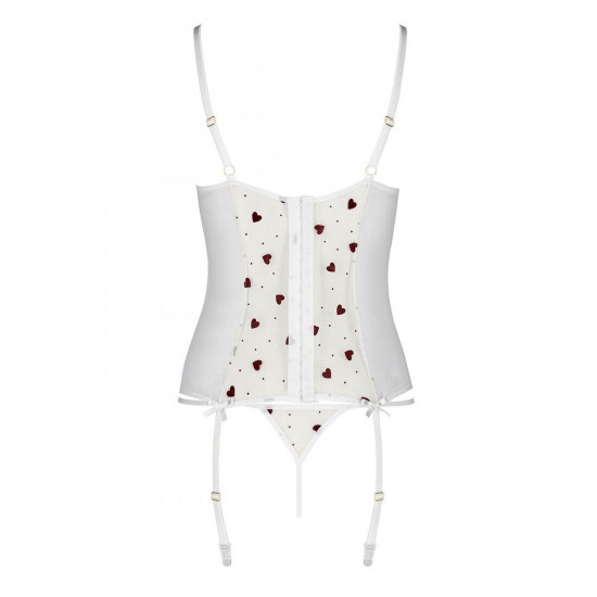 Корсет з підв'язками + стрінги LOVELIA CORSET white S/M - Passion Корсет з підв'язками + стрінги LOVELIA CORSET white S/M - Passion