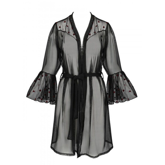 Повітряний пеньюар LOVELIA PEIGNOIR black L/XL - Passion Повітряний пеньюар LOVELIA PEIGNOIR black L/XL - Passion
