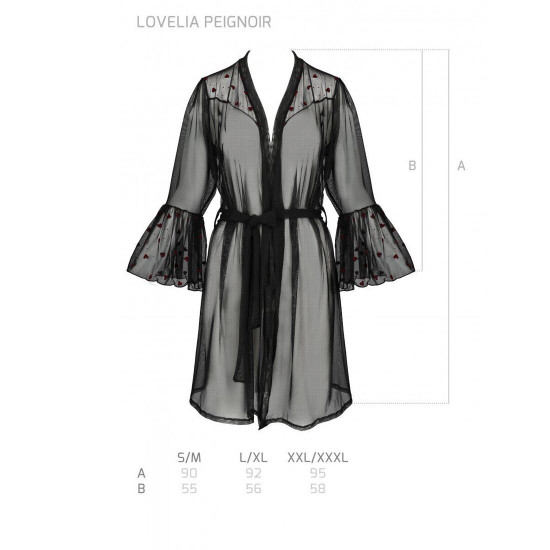 Повітряний пеньюар LOVELIA PEIGNOIR black S/M - Passion Повітряний пеньюар LOVELIA PEIGNOIR black S/M - Passion