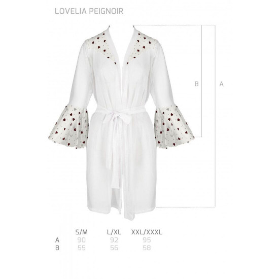Повітряний пеньюар LOVELIA PEIGNOIR white S/M - Passion Повітряний пеньюар LOVELIA PEIGNOIR white S/M - Passion