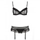 Сексуальний комплект з поясом для панчіх LOVELIA SET black L/XL - Passion Сексуальний комплект з поясом для панчіх LOVELIA SET black L/XL - Passion