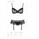 Сексуальний комплект з поясом для панчіх LOVELIA SET black S/M - Passion Сексуальний комплект з поясом для панчіх LOVELIA SET black S/M - Passion