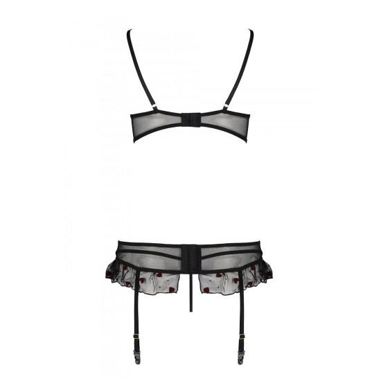 Сексуальний комплект з поясом для панчіх LOVELIA SET black S/M - Passion Сексуальний комплект з поясом для панчіх LOVELIA SET black S/M - Passion
