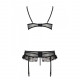 Сексуальний комплект з поясом для панчіх LOVELIA SET black S/M - Passion Сексуальний комплект з поясом для панчіх LOVELIA SET black S/M - Passion