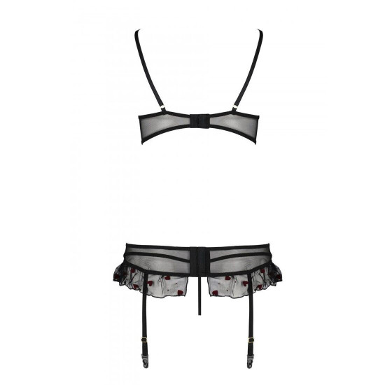 Сексуальний комплект з поясом для панчіх LOVELIA SET black XXL/XXXL - Passion Сексуальний комплект з поясом для панчіх LOVELIA SET black XXL/XXXL - Passion