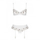 Сексуальний комплект з поясом для панчіх LOVELIA SET white L/XL - Passion Сексуальний комплект з поясом для панчіх LOVELIA SET white L/XL - Passion