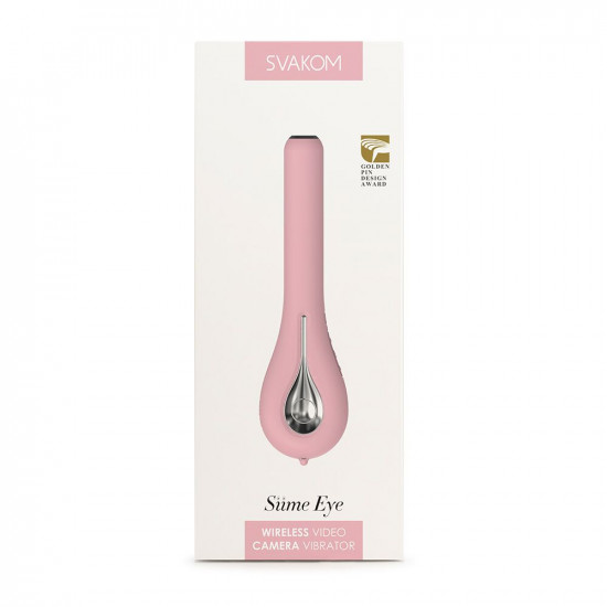 Інтелектуальний вібратор із камерою Svakom Siime Eye Pale Pink Інтелектуальний вібратор із камерою Svakom Siime Eye Pale Pink