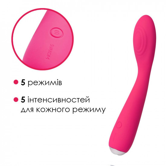 Вібратор для клітора та точки G Svakom Iris Plum Red Вібратор для клітора та точки G Svakom Iris Plum Red