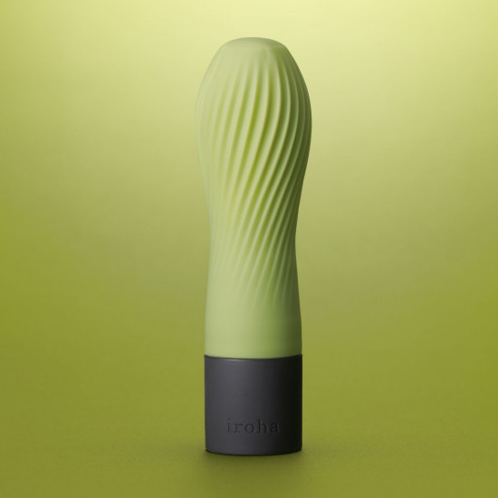 Вібратор IROHA ZEN Matcha з ніжною ребристою поверхнею Вібратор IROHA ZEN Matcha з ніжною ребристою поверхнею