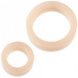 Набір ерекційних кілець Doc Johnson Platinum Premium Silicone — The C-Rings — White