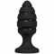 Анальний плаг зі спіральним каналом Doc Johnson Platinum Premium Silicone — The Blast — Black