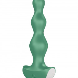Анальний стимулятор-намистини з двома моторами Satisfyer Lolli-Plug 2 Green