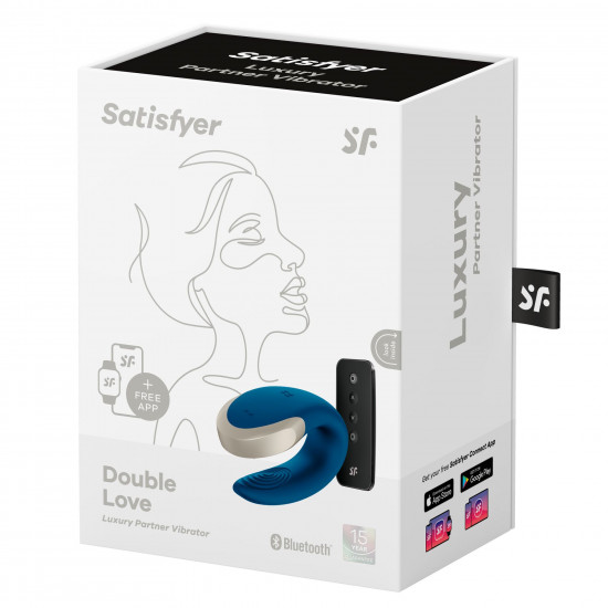 Смарт-вібратор для пар Satisfyer Double Love (Blue) Смарт-вібратор для пар Satisfyer Double Love (Blue)