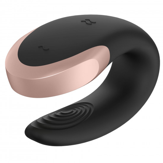Смарт-вібратор для пар Satisfyer Double Love (Black) Смарт-вібратор для пар Satisfyer Double Love (Black)