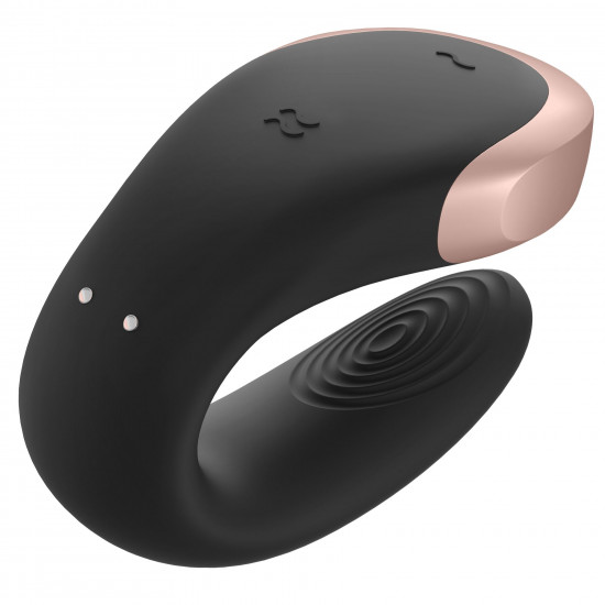 Смарт-вібратор для пар Satisfyer Double Love (Black) Смарт-вібратор для пар Satisfyer Double Love (Black)