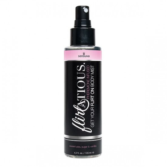 Спрей-мист для тела с феромонами Sensuva Flirtatious Vanilla, Sugar, & Sweet Pea (125 мл)