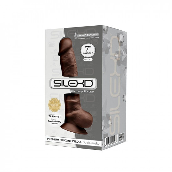 Фалоімітатор SilexD Johnny Brown (MODEL 1 size 7in), двошаровий, силікон +Silexpan, діаметр 3,8см Фалоімітатор SilexD Johnny Brown (MODEL 1 size 7in), двошаровий, силікон +Silexpan, діаметр 3,8см